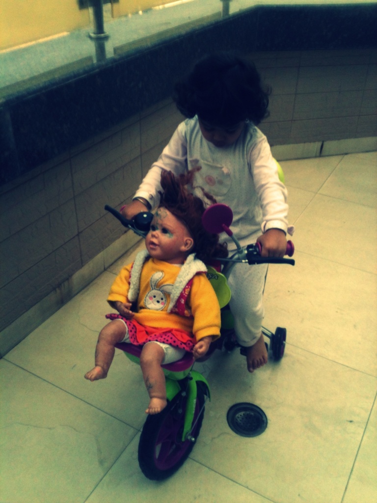 aseem shah chandigarh panchkula My Niece Playing with the Freaky Doll